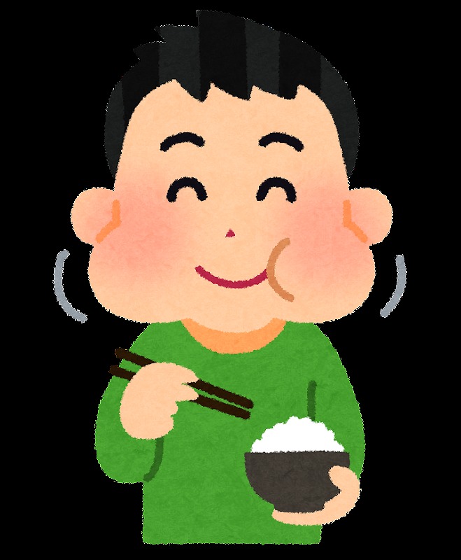 よく噛んで食べましょう(^^♪