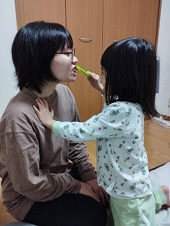 歯磨きしあいっこ　～仕上みがき～